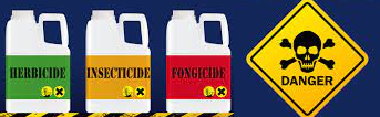 Herbicides, insecticides, fongicides